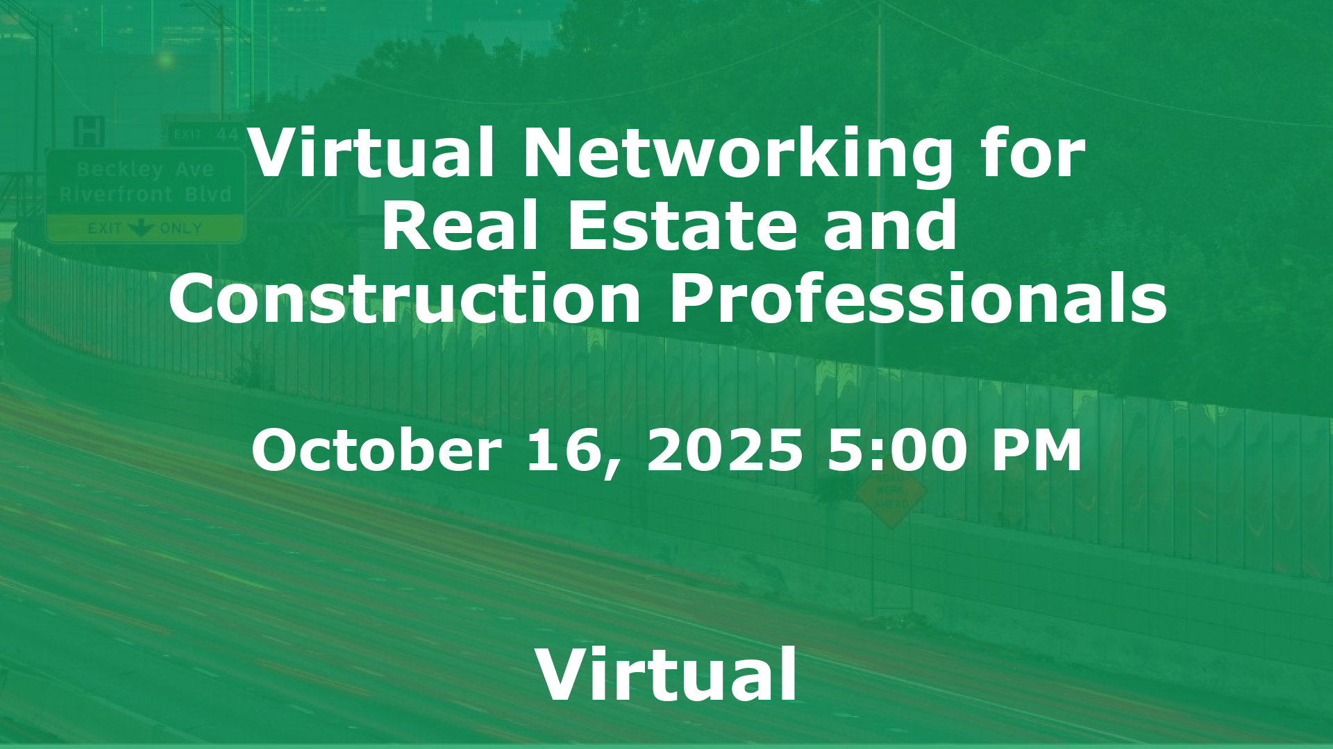 Virtual Networking for Real Estate and Construction Professionals event image